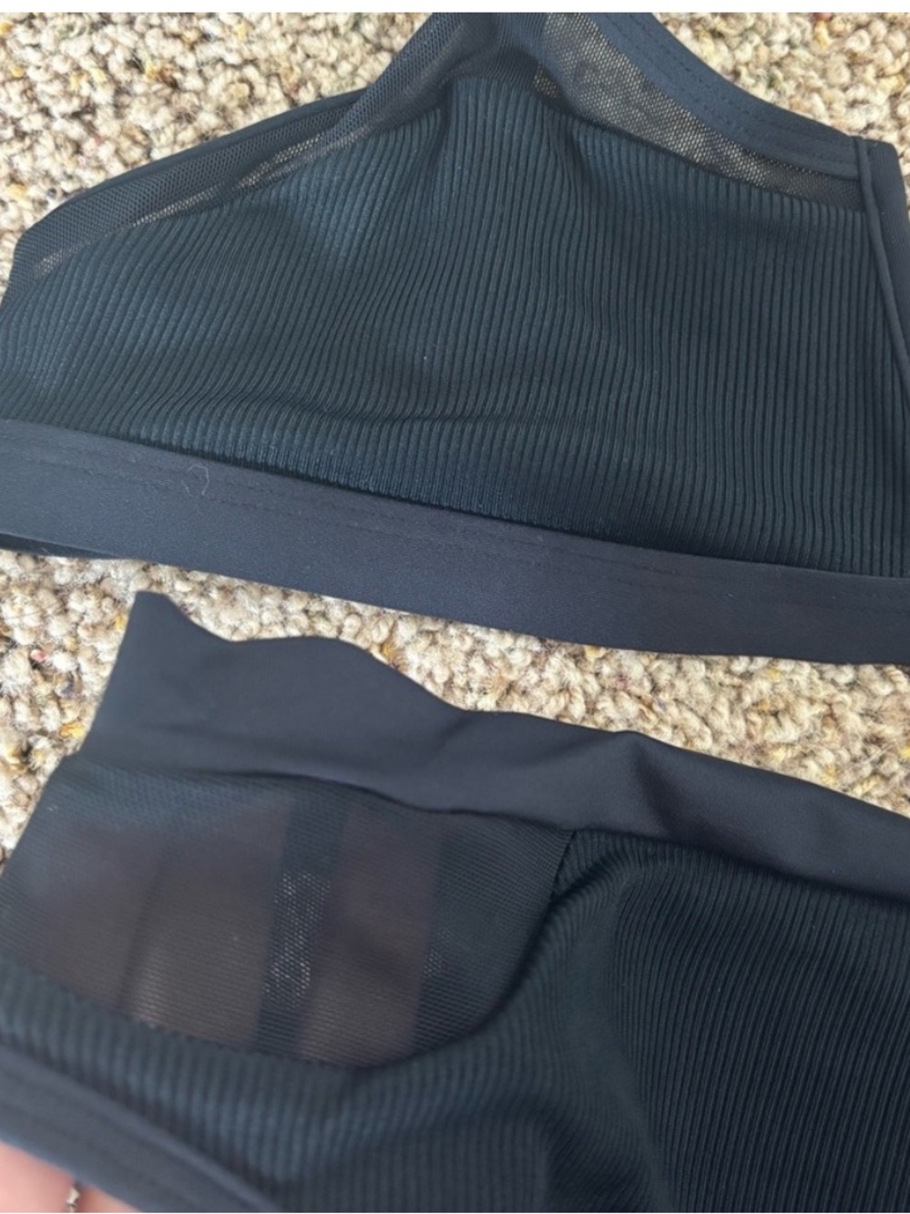 L*space Black Ribbed V-Wire Bikini Set - Picture 7 of 8
